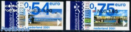 Netherlands 2001 Definitives 2v (from Mailers) With Fixed Labels, Mint NH, Nature - Sport - Birds - Cycling - Neufs