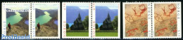 Norway 1996 Tourism 3x2v [:], Mint NH, Religion - Various - Churches, Temples, Mosques, Synagogues - Tourism - Art - C.. - Unused Stamps