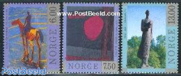 Norway 1998 Modern Art 3v, Mint NH, Art - Modern Art (1850-present) - Sculpture - Unused Stamps