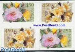 Norway 2001 Roses 2x2v S-a, Mint NH, Nature - Flowers & Plants - Roses - Ungebraucht