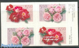 Norway 2001 Roses 2x2v S-a, Mint NH, Nature - Flowers & Plants - Roses - Nuovi