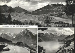 11631516 Glarus GL Fernsichten Von Der Kerenzerbergstrasse Linthebene Walensee G - Andere & Zonder Classificatie