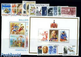 Norway 1988 Yearset 1988 (17v+2 S/s), Mint NH, Various - Yearsets (by Country) - Ongebruikt