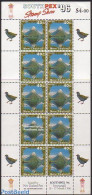 New Zealand 1995 Landscapes M/s, Southpex 96, Mint NH, Nature - Sport - Birds - Philately - Unused Stamps