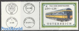 Austria 2003 Stamp Day 1v+tab, Mint NH, Transport - Stamp Day - Railways - Neufs