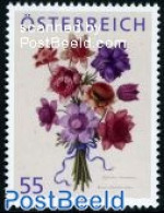 Austria 2009 Anemone 1v, Mint NH, Nature - Flowers & Plants - Ongebruikt