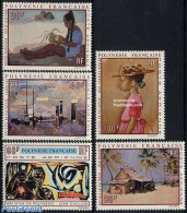 French Polynesia 1970 Paintings 5v, Mint NH, Transport - Ships And Boats - Art - Modern Art (1850-present) - Paintings - Neufs