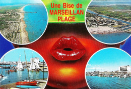 *CPM  - 34 - MARSEILLAN-PLAGE - Une Bise De ... -Multivue - Marseillan