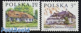 Poland 2001 Farms 2v, Mint NH, Art - Architecture - Ungebraucht