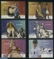 Portugal 2001 Guardas 200th Anniversary 6v, Mint NH, Nature - Transport - Various - Horses - Motorcycles - Ships And B.. - Nuevos