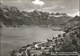 11631492 Filzbach Blick Von Der Kerenzerstrasse Auf Walensee Sichelkamm Und Alvi - Altri & Non Classificati