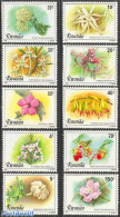 Rwanda 1981 Flowers 10v, Mint NH, Nature - Flowers & Plants - Sonstige & Ohne Zuordnung