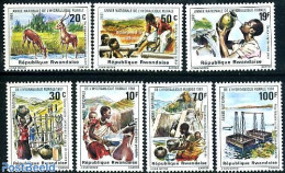 Rwanda 1981 Water 7v, Mint NH, Nature - Transport - Animals (others & Mixed) - Water, Dams & Falls - Ships And Boats - Bateaux