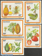 Rwanda 1987 Fruits 5v, Mint NH, Nature - Fruit - Fruit