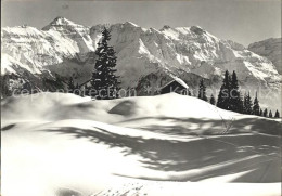 11631490 Braunwald GL Skigebiet Am Rotberg Mit Hausstock Glarner Alpen Berghuett - Sonstige & Ohne Zuordnung