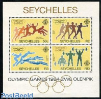 Seychelles 1984 Olympic Games Los Angeles S/s, Mint NH, Sport - Boxing - Olympic Games - Swimming - Weightlifting - Boxeo