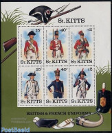 Saint Kitts/Nevis 1987 Military Uniforms S/s, Mint NH, Various - Uniforms - Kostüme