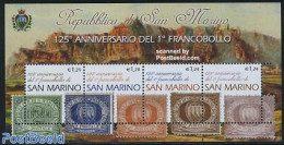 San Marino 2002 125 Years Stamps S/s, Mint NH, Stamps On Stamps - Neufs