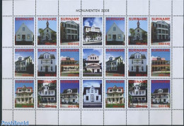 Suriname, Republic 2008 Monuments M/s (with 2 Sets), Mint NH, Art - Architecture - Surinam