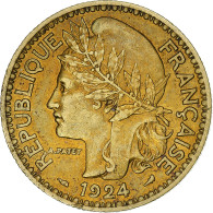 Togo, 2 Francs, 1924, Paris, Bronze-Aluminium, TTB+, Lecompte:14, KM:3 - Other & Unclassified