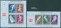 Burundi 1976 Olympic Winter Games 2 S/s, Mint NH, Sport - (Bob) Sleigh Sports - Ice Hockey - Olympic Winter Games - Sk.. - Wintersport (Sonstige)