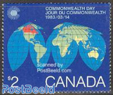 Canada 1983 Commonwealth Day 1v, Mint NH, Various - Maps - Neufs