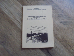 ESQUISSE HISTORIQUE ET LITTERAIRE DE LA HAUTE LESSE ET L'OUR Régionalisme Ardenne Naomé Villance Graide Mohimont Feuilly - Bélgica