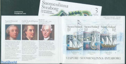Finland 2006 Sveaborg Castle 3v In Booklet, Joint Isue Sweden, Mint NH, Transport - Various - Stamp Booklets - Ships A.. - Ongebruikt