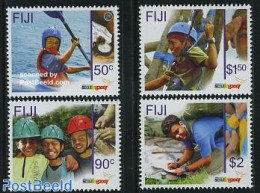 Fiji 2007 Scouting 4v, Mint NH, Sport - Transport - Kayaks & Rowing - Scouting - Ships And Boats - Rudersport