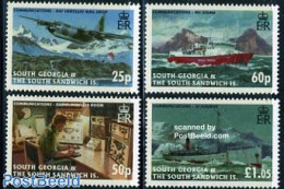 South Georgia / Falklands Dep. 2006 Communications 4v, Mint NH, Performance Art - Science - Transport - Radio And Tele.. - Telekom