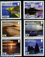 Guernsey 2010 Landscapes 6v (2v+2x[:]), Mint NH, Transport - Various - Ships And Boats - Lighthouses & Safety At Sea -.. - Ships