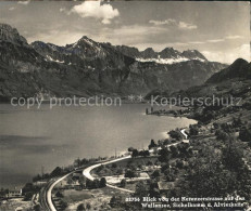 11631441 Filzbach Blick Von Der Kerenzerstrasse Auf Walensee Sichelkamm Und Alvi - Autres & Non Classés