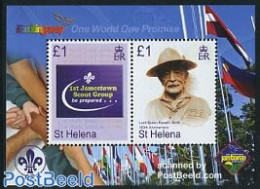 Saint Helena 2007 Scouting Centenary S/s, Mint NH, Sport - Scouting - Isla Sta Helena