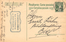 Zofingen  Buch & Papierhandlung  A. Steinegger  Firmen Gewerbestempel Besonderheiten - Stamped Stationery