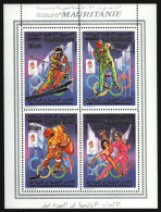 Mauretanien 1990 - Mi-Nr. 982-984 II ** - MNH - KLB - Olympia Albertville - Mauritanië (1960-...)