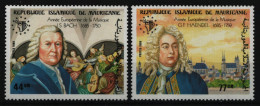 Mauretanien 1985 - Mi-Nr. 859-860 ** - MNH - Bach & Haendel - Mauritanie (1960-...)