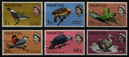 Mauritius 1968 - Mi-Nr. 319-324 ** - MNH - Vögel / Birds - Mauricio (1968-...)