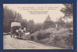 CPA [63] Puy-de-Dôme > Saint Antheme Courrier Attelage D'Ambert à Montbrison Circulée - Autres & Non Classés