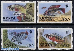 Kenia 1997 WWF, Fish 4v, Mint NH, Nature - Fish - World Wildlife Fund (WWF) - Vissen