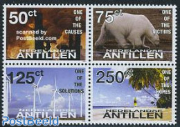 Netherlands Antilles 2008 Global Warming 4v [+], Mint NH, Nature - Transport - Various - Animals (others & Mixed) - Be.. - Protezione Dell'Ambiente & Clima