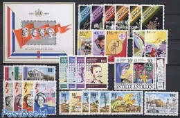Netherlands Antilles 1990 Yearset 1990 (31v+1s/s), Mint NH, Various - Yearsets (by Country) - Unclassified