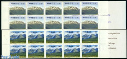 Norway 1978 Landscapes 2 Booklets, Mint NH, Stamp Booklets - Ongebruikt