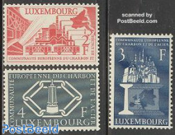 Luxemburg 1956 European Union 3v, Unused (hinged), History - Science - Transport - Various - Europa Hang-on Issues - M.. - Nuevos