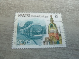 Nantes - Tramway T.a.n. Et Tour Lu - 0.46 € - Yt 3552 - Multicolore - Oblitéré - Année 2003 - - Strassenbahnen