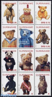 Suriname, Republic 2004 Teddy Bears 12v, Mint NH, Various - Teddy Bears - Toys & Children's Games - Suriname