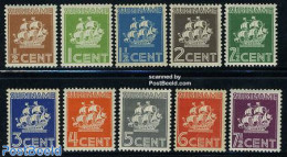 Suriname, Colony 1936 Definitives 10v, Unused (hinged), Transport - Ships And Boats - Ships