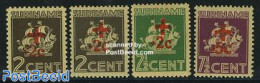 Suriname, Colony 1942 Red Cross 4v, Mint NH, Health - Red Cross - Croce Rossa