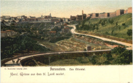 Jerusalem - Das Gihontal - Württ. Pilgerfahrt 1904 - Palestine