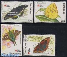 Barbados 1991 Philanippon 4v, Mint NH, Nature - Butterflies - Barbades (1966-...)