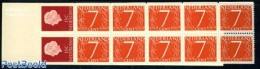 Netherlands 1964 2x15c+10x7c MZ Booklet (large Margin), Mint NH, Stamp Booklets - Ongebruikt